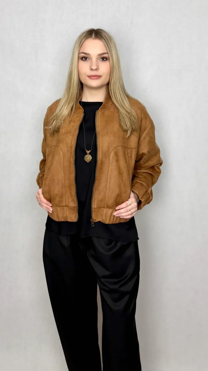 Bomberka Choco Leather